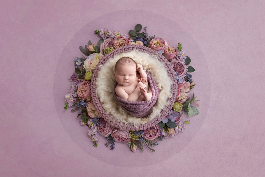 Pink Newborn Photos Brisbane